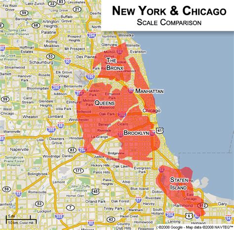 How big is Chicago compared to other US cities?