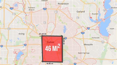 How big is Dallas compared to other cities?