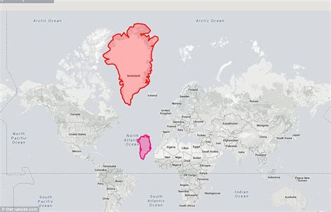 How big is Greenland vs Ukraine?