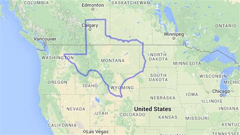 How big is Montana vs Texas?