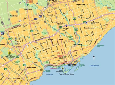 How big is Toronto in KM?