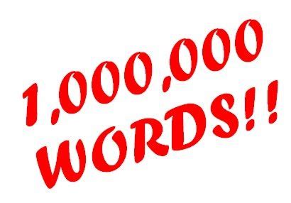 How big is a 1 million word book?