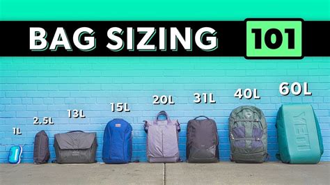 How big is a 42 L bag?