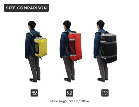 How big is a 90 Litre duffel bag?