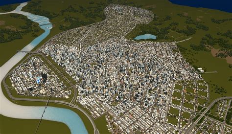 How big is a city of 500000?