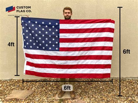 How big is a giant flag?