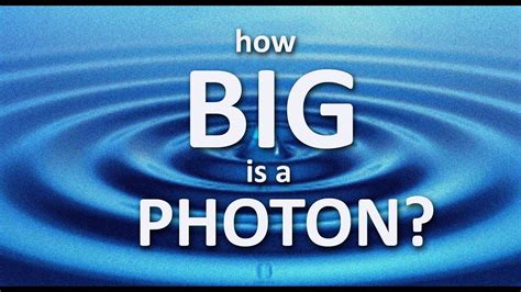 How big is a photon?