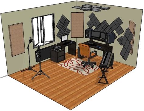 How big should a recording room be?