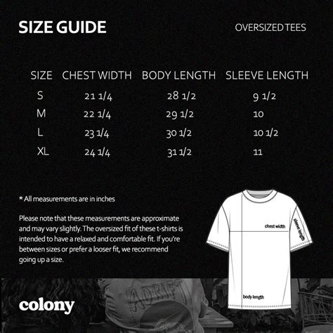 How big should oversized t-shirt be?