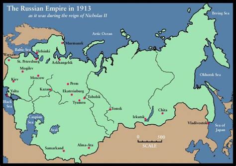 How big was Russia in 1900?