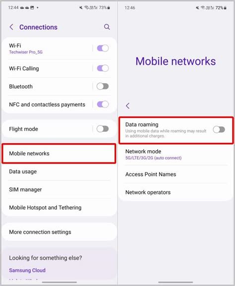 How can I activate roaming on my phone?