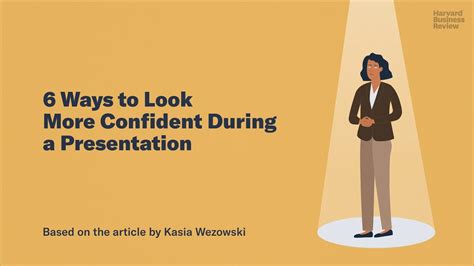How can I be confident during a presentation?