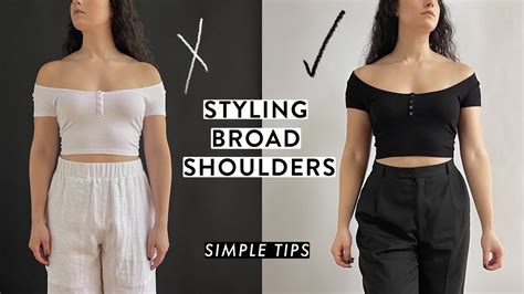 How can I be feminine with broad shoulders?