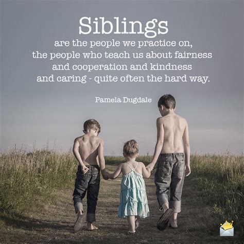 How can I be good with my siblings?