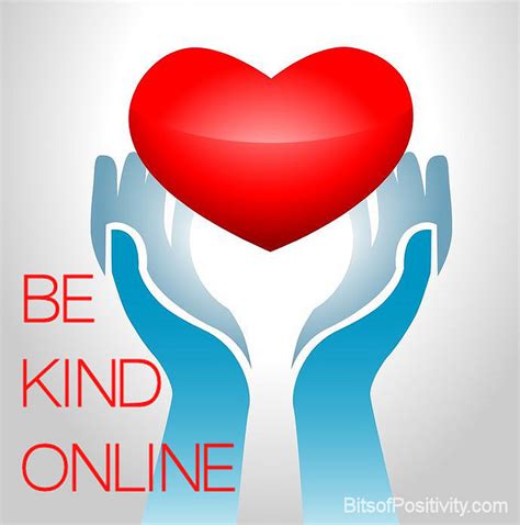 How can I be kind online?