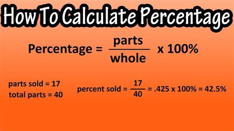 How can I calculate percentage?