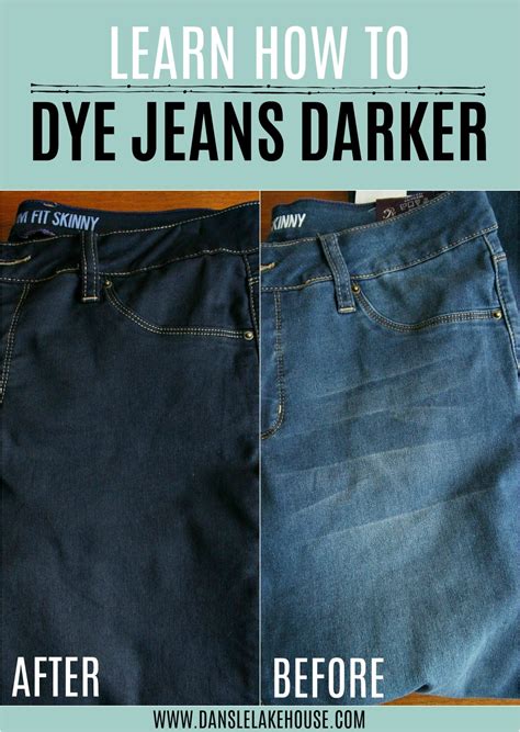 How can I change the shade of my jeans?