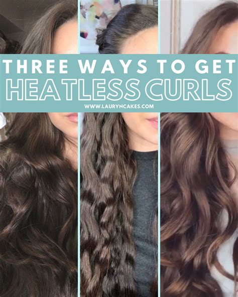 How can I curl my hair without heat?