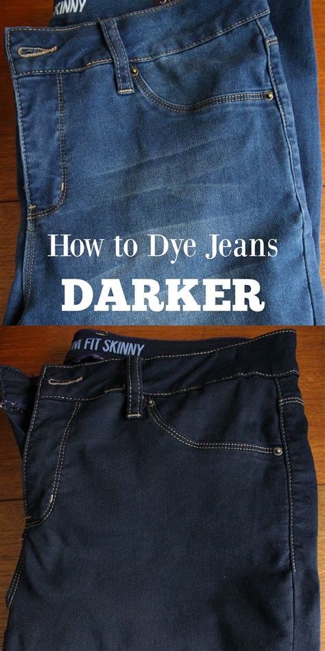 How can I darken my black jeans without dye?