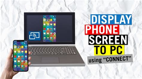 How can I display my phone on my laptop?