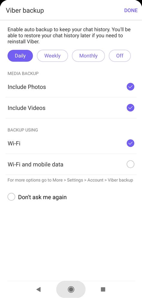 How can I download Viber chat history?