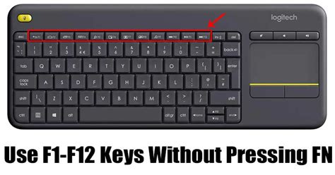 How can I enable F1 to F12 keys without pressing Fn?