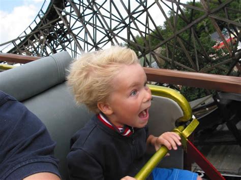 How can I enjoy roller coasters without being scared?
