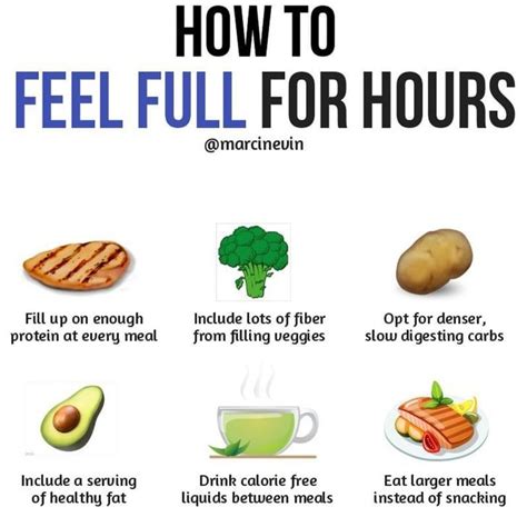 How can I feel full for 6 hours?