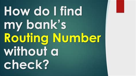 How can I find my bank account number without a check?