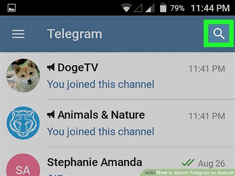 How can I find video in Telegram?