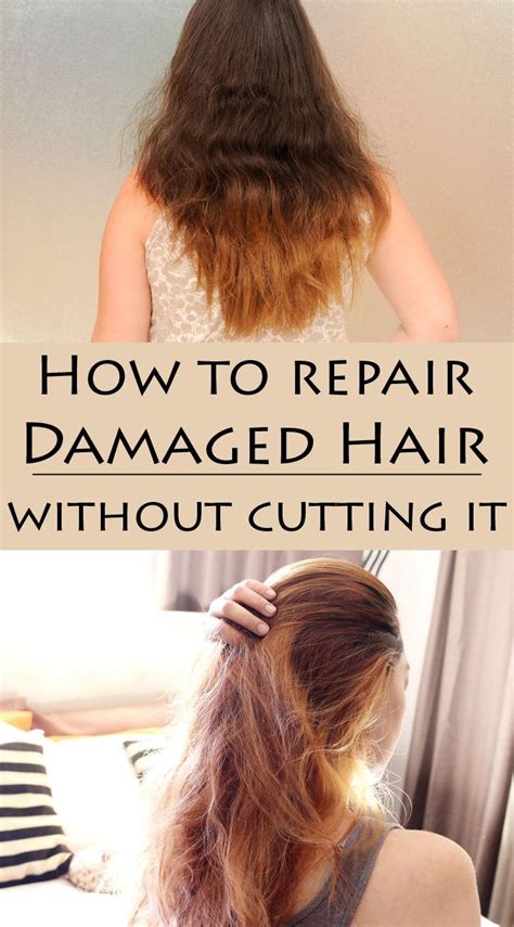 How can I fix my damaged hair without cutting it?