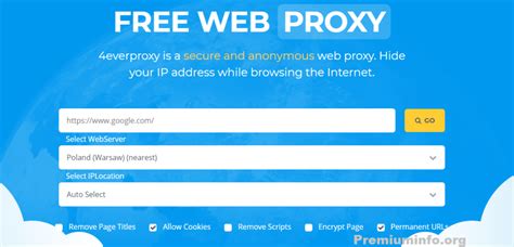 How can I get a free proxy server?