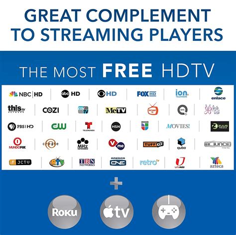 How can I get free TV channels with an antenna?