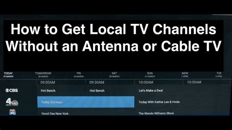 How can I get local channels on my smart TV without antenna?