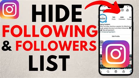 How can I hide my Instagram following list from my followers?