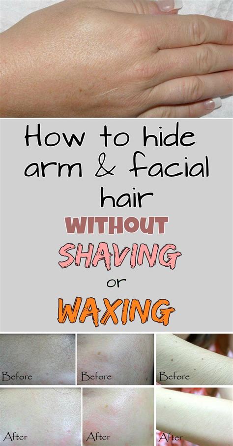 How can I hide my facial hair without shaving?