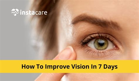 How can I improve my vision in 7 days without glasses?