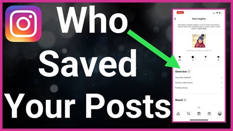 How can I know who saved my posts?