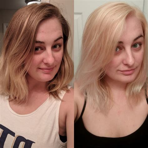 How can I lighten my blonde hair at home?