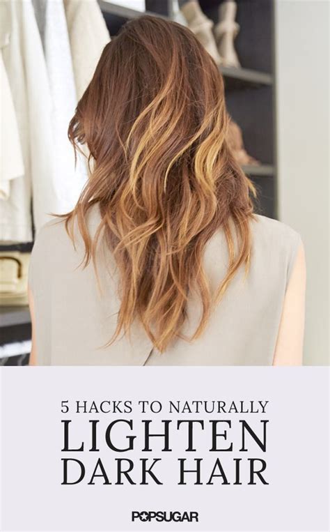 How can I lighten my dark hair overnight naturally?