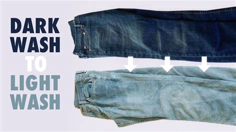 How can I lighten my dark jeans without bleach?