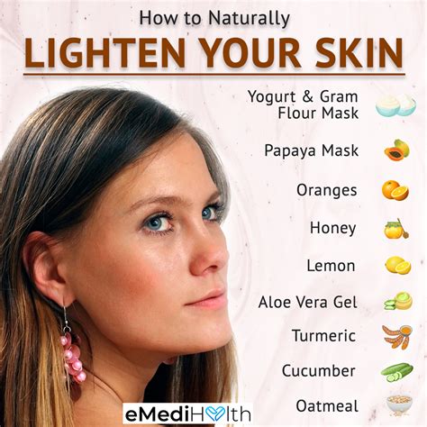 How can I lighten my skin naturally?