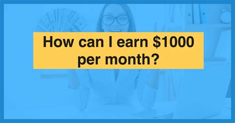 How can I make $5 000 a month working from home?