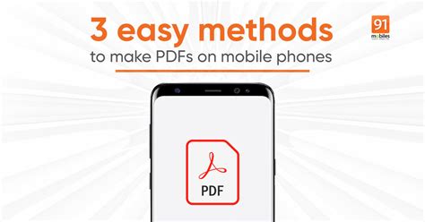 How can I make a PDF on my phone without any app?