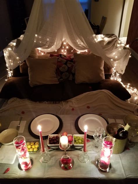 How can I make a romantic night at home?