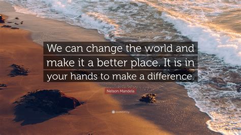 How can I make difference in the world?