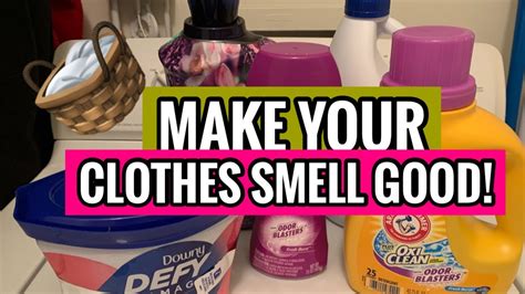 How can I make my clothes smell good fast?