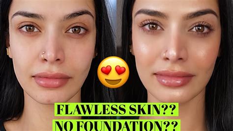 How can I make my face look flawless without foundation?