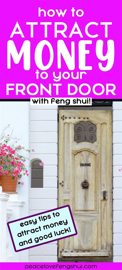 How can I make my front door attract money?