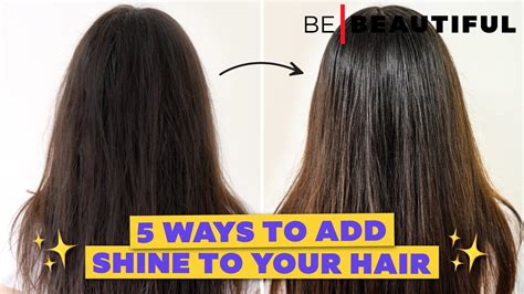 How can I make my hair shiny without greasy?